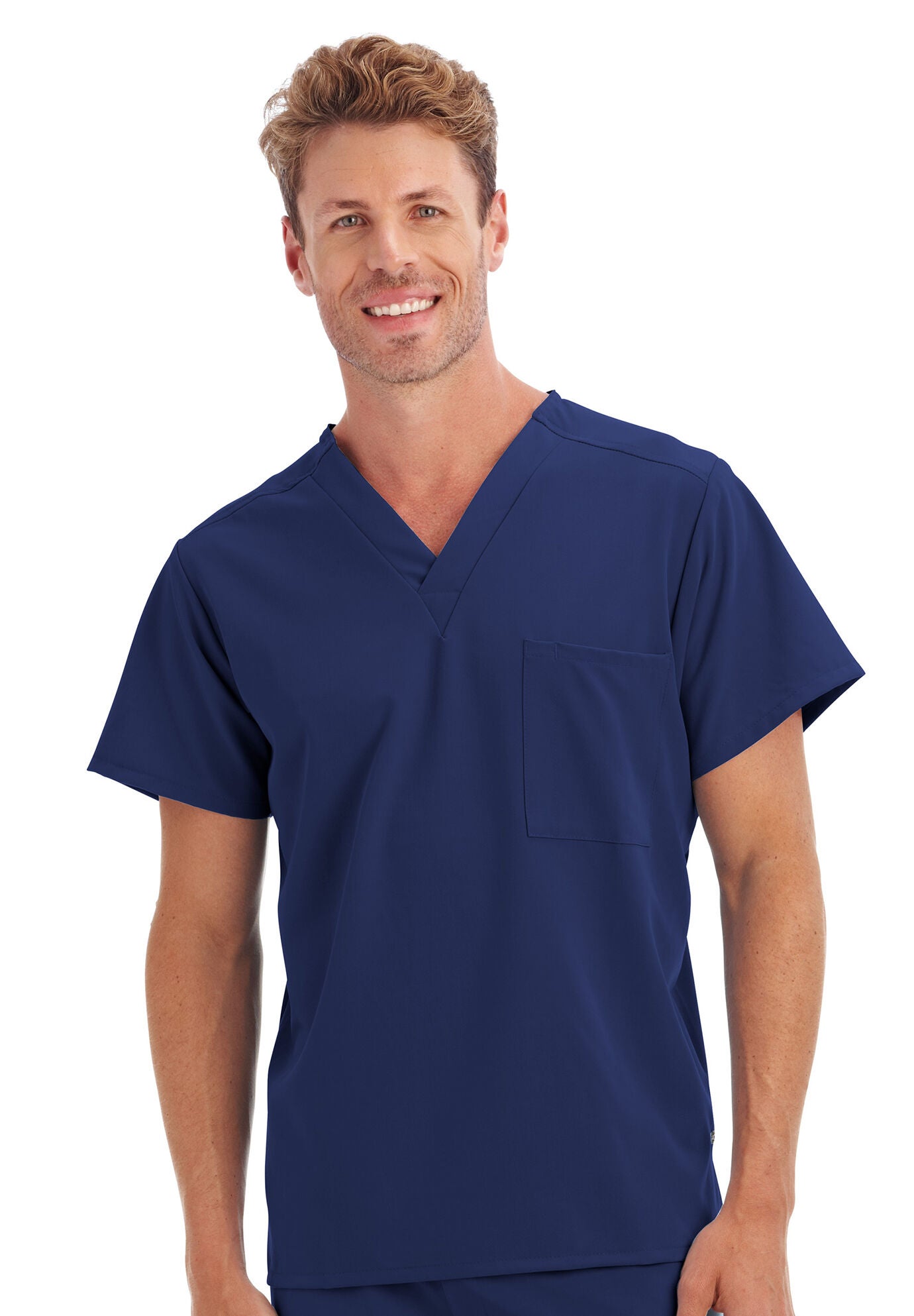 One Pocket Unisex Scrub Top | Woman Within