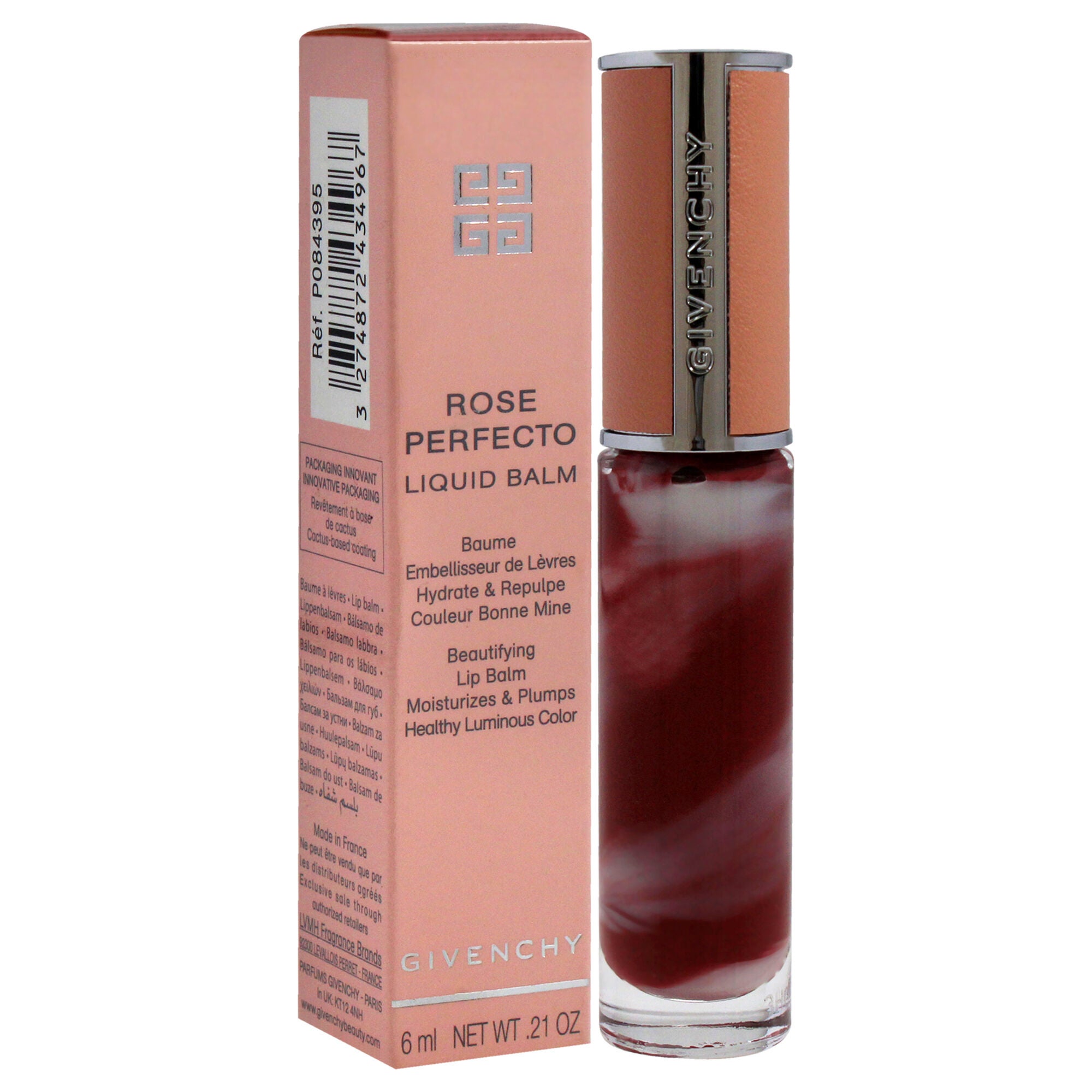 Rose Perfecto Tinted Liquid Lip Balm - 117 Chilling Brown by Givenchy for Women - 0.2 oz Lip Balm, See Description, alternate image number 1