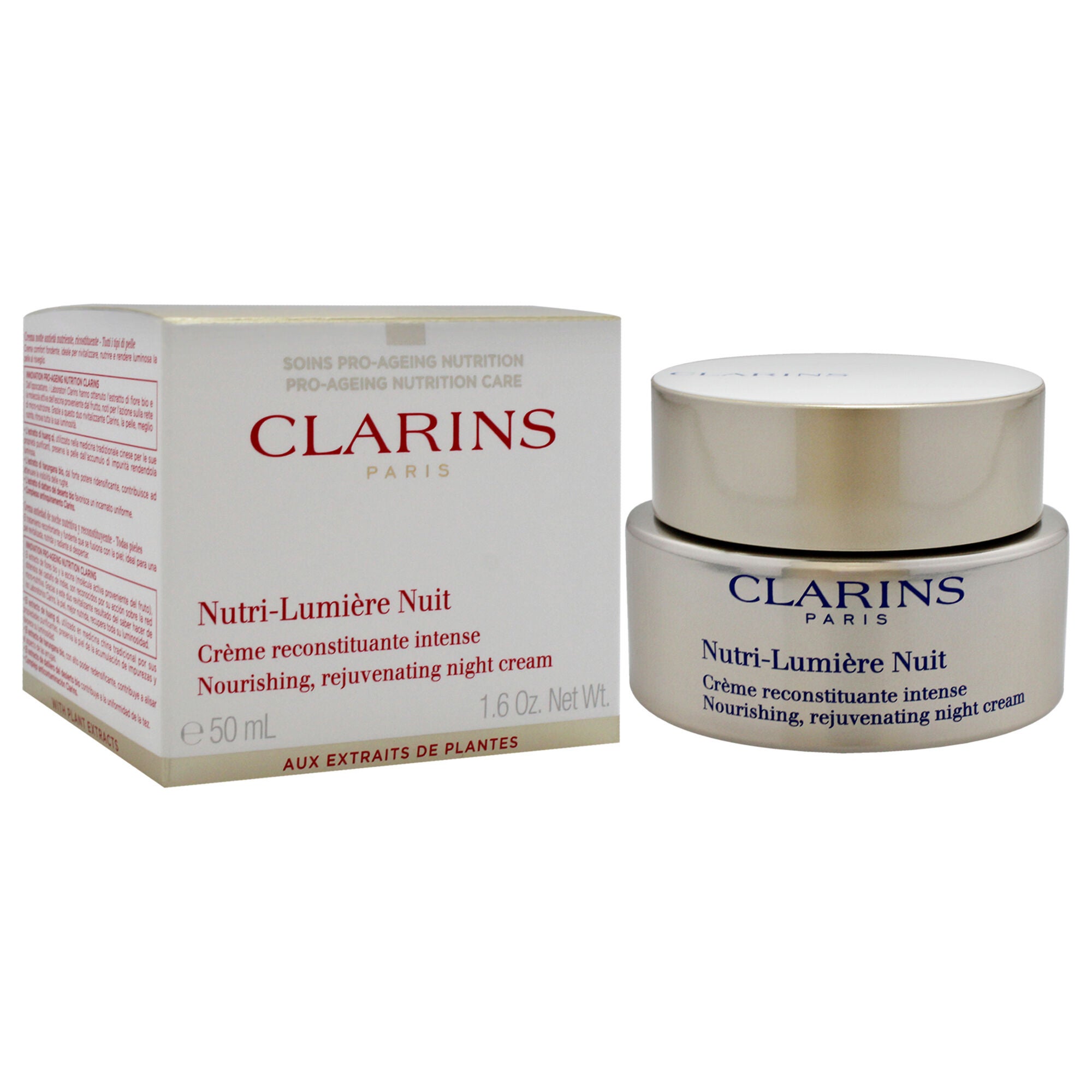 Nutri-Lumiere Night Cream by Clarins for Unisex - 1.6 oz Cream, See Description, alternate image number 2