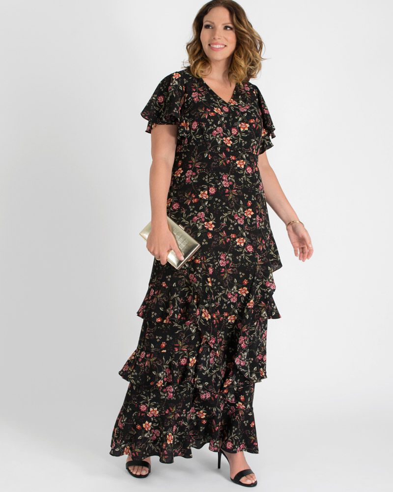 Tour de Flounce Evening Gown, , alternate image number 5