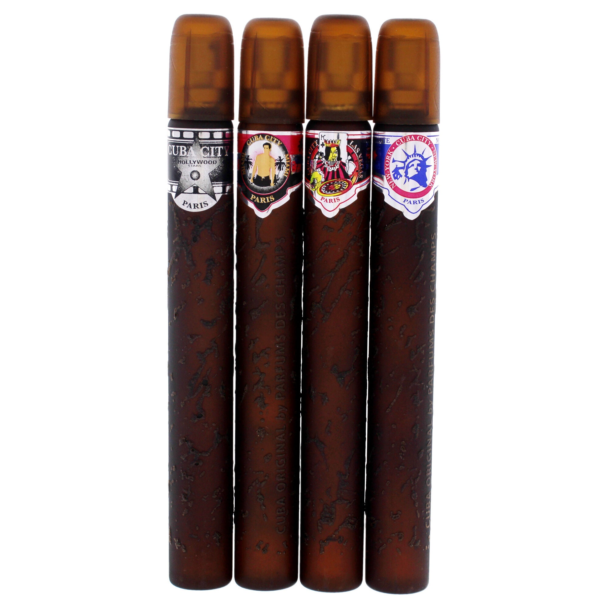 Cuba City by Cuba for Men - 4 Pc Gift Set 1.17oz Hollywood EDT Spray, 1.17oz Miami EDT Spray, 1.17oz Las Vegas EDT Spray, 1.17oz New York EDT Spray, See Description, alternate image number 4