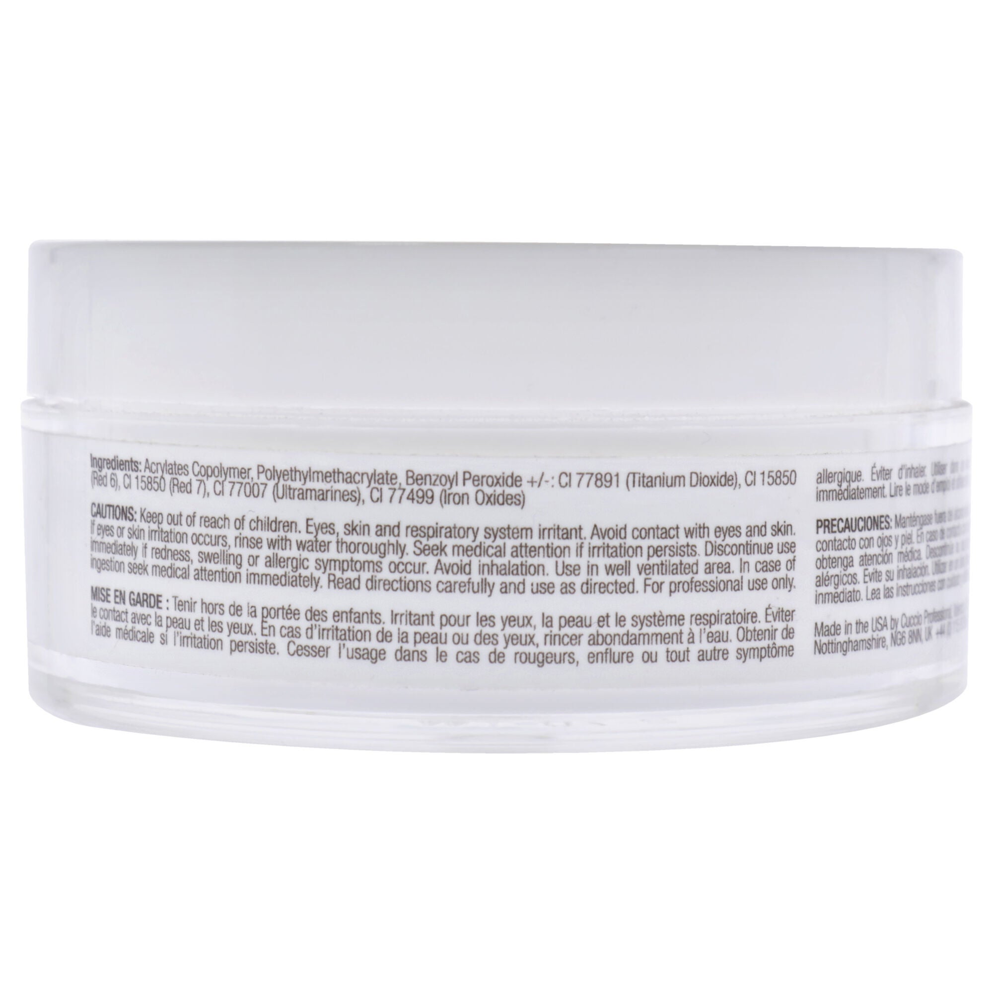 Revolution Acrylic Powder - Clear by Cuccio Pro for Women - 1.6 oz Acrylic Powder, , alternate image number 3