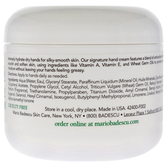 Hand Cream Vitamin E by Mario Badescu for Unisex - 4 oz Cream, See Description, alternate image number 1