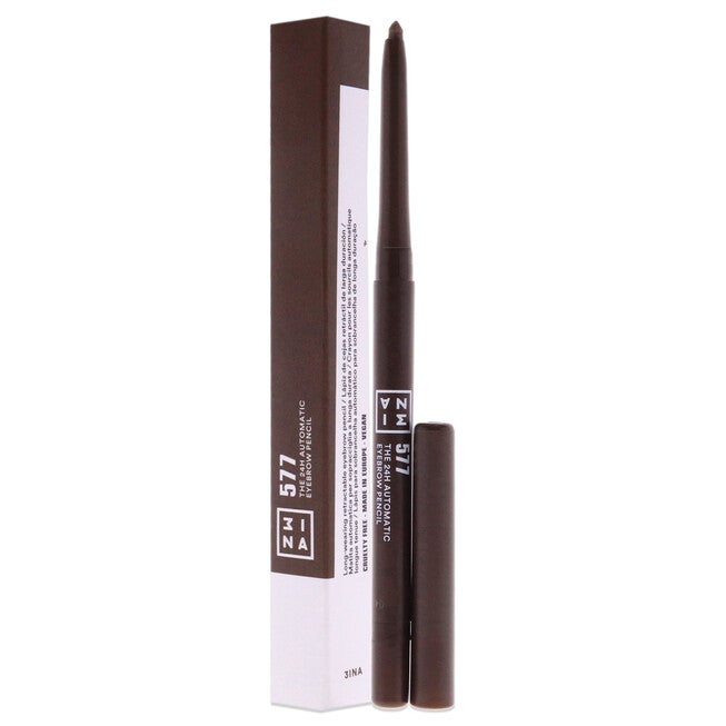The 24H Automatic Eyebrow Pencil - 577 Gray Brown by 3INA for Women - 0.011 oz Eyebrow Pencil, NA, alternate image number null