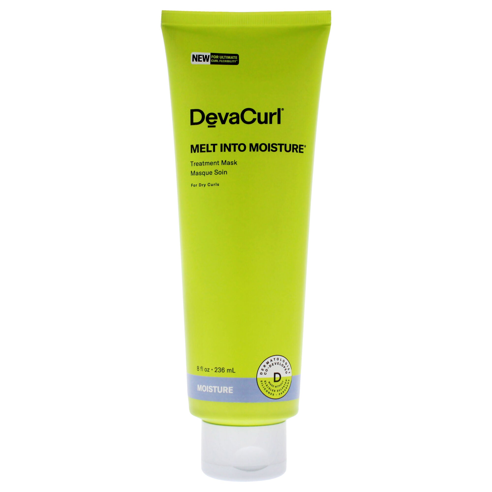 Melt Into Moisture Treatment Mask-NP by DevaCurl for Unisex - 8 oz Masque, See Description, hi-res image number 0