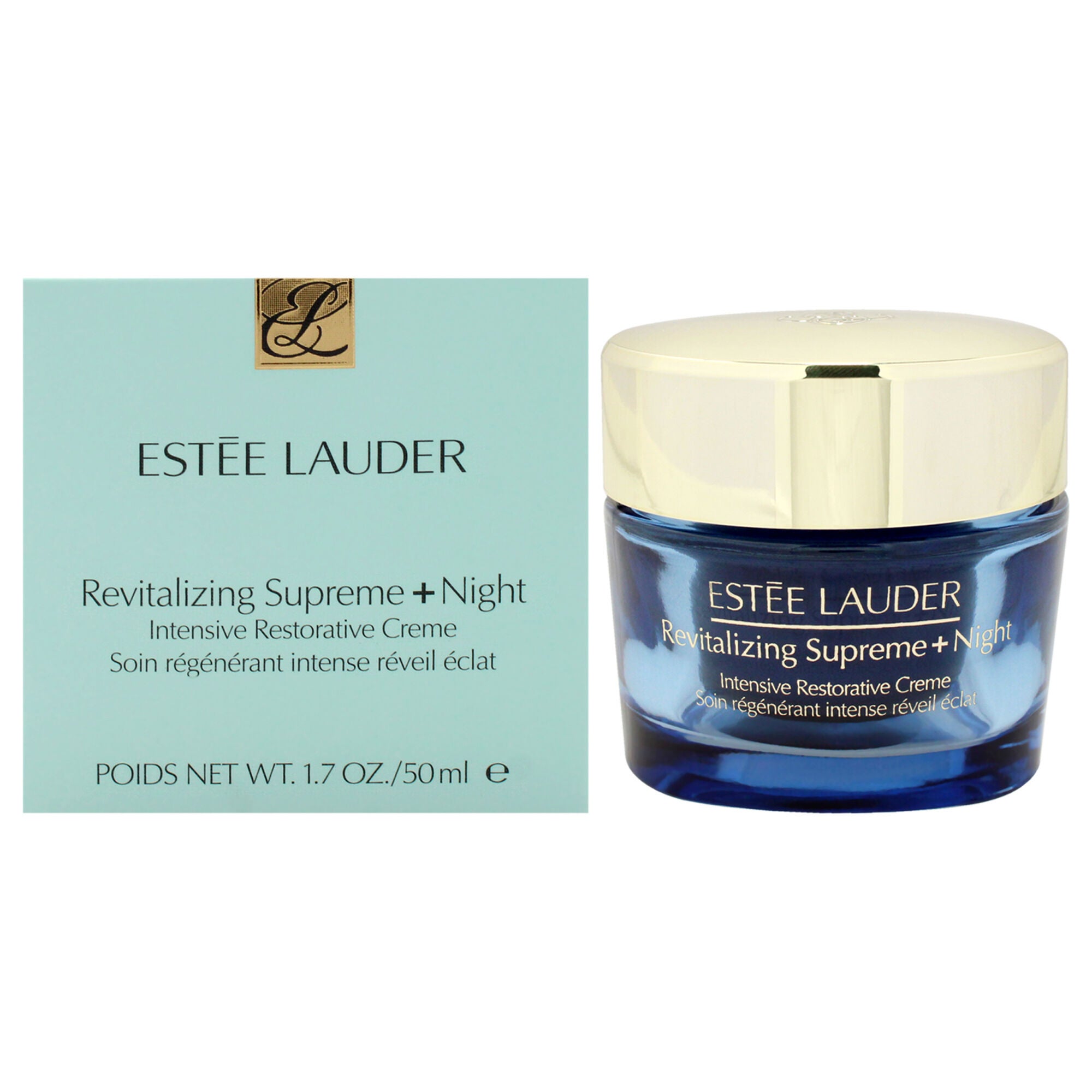 Revitalizing Supreme Plus Night Intensive Restorative Creme by Estee Lauder for Unisex - 1.7 oz Cream, See Description, hi-res image number 0