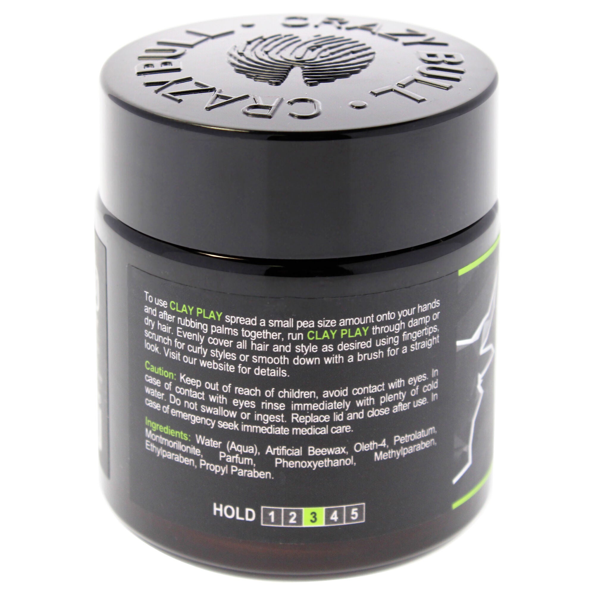 Clay Play Medium Hold Clay by Crazy Bull Hair for Men - 3.38 oz Clay, See Description, alternate image number 1