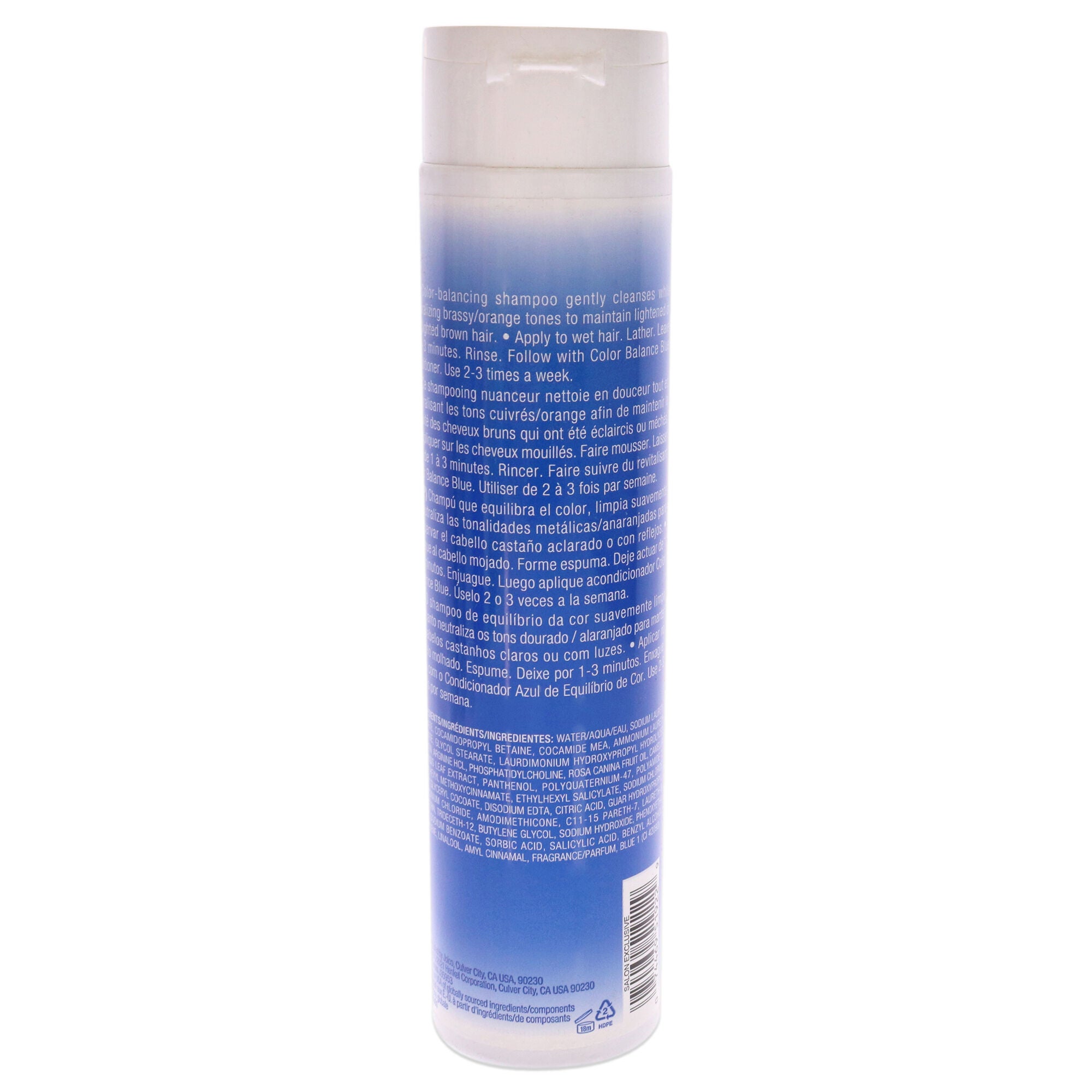 Color Balance Blue Shampoo by Joico for Unisex - 10.1 oz Shampoo, See Description, alternate image number 1