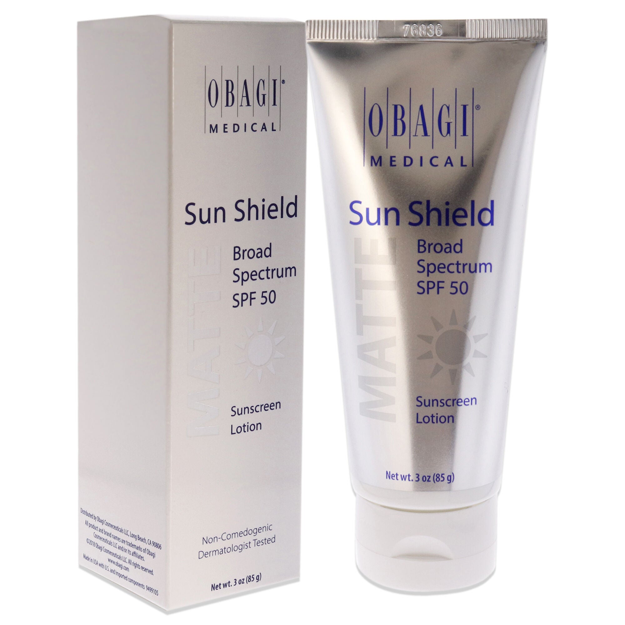 Sun Shield Matte SPF 50 by Obagi for Unisex - 3 oz Sunscreen, , alternate image number 6