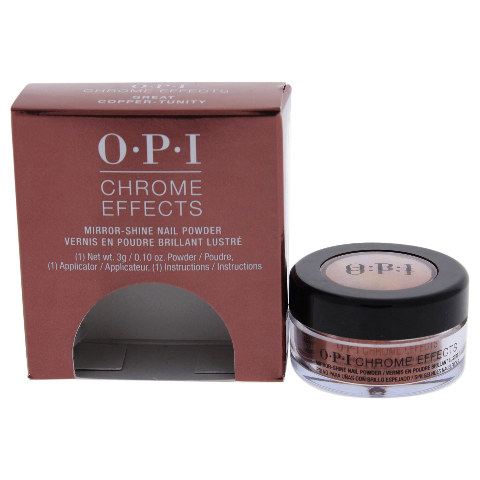 Chrome Effects Mirror Shine Nail Powder - Great Copper-Tunity by OPI for Women - 0.1 oz Nail Powder, See Description, hi-res image number 0