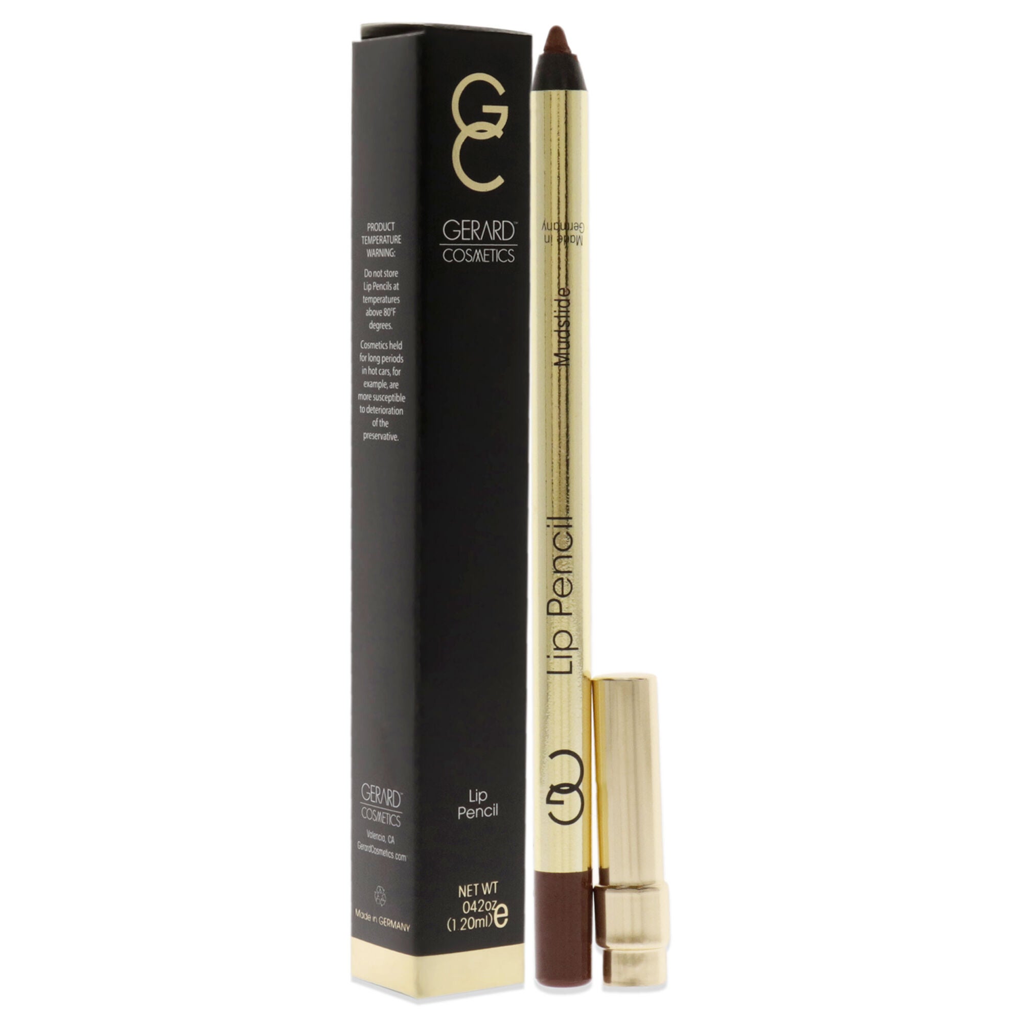 Lip Pencil - Mudslide by Gerard Cosmetic for Women - 0.04 oz Lip Pencil, See Description, alternate image number 1