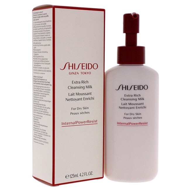 Extra Rich Cleansing Milk by Shiseido for Women - 4.2 oz Cleanser, , alternate image number null