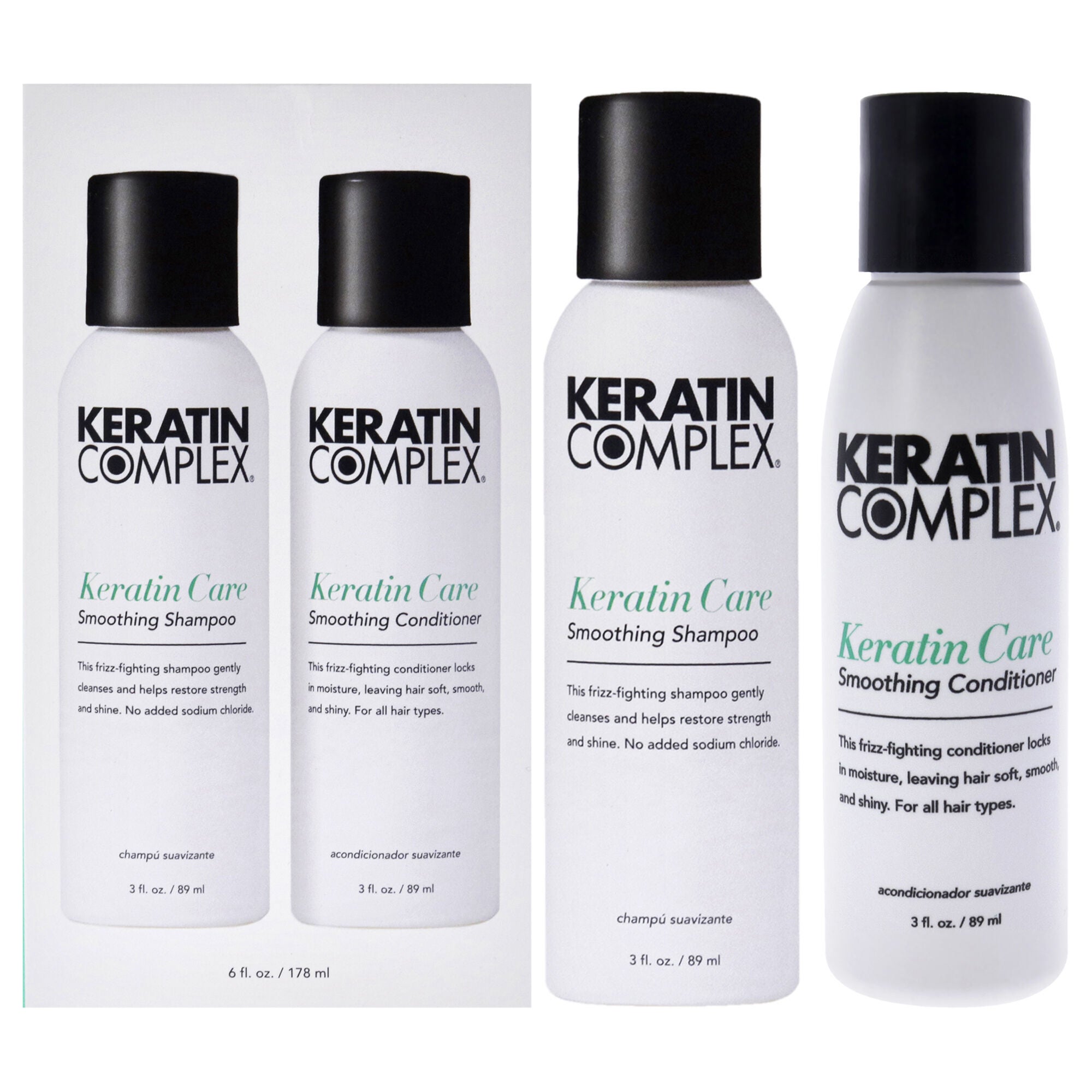Keratin Complex Keratin Care Smoothing Kit by Keratin Complex for Unisex - 2 x 3 oz Shampoo, Conditioner, , alternate image number 5