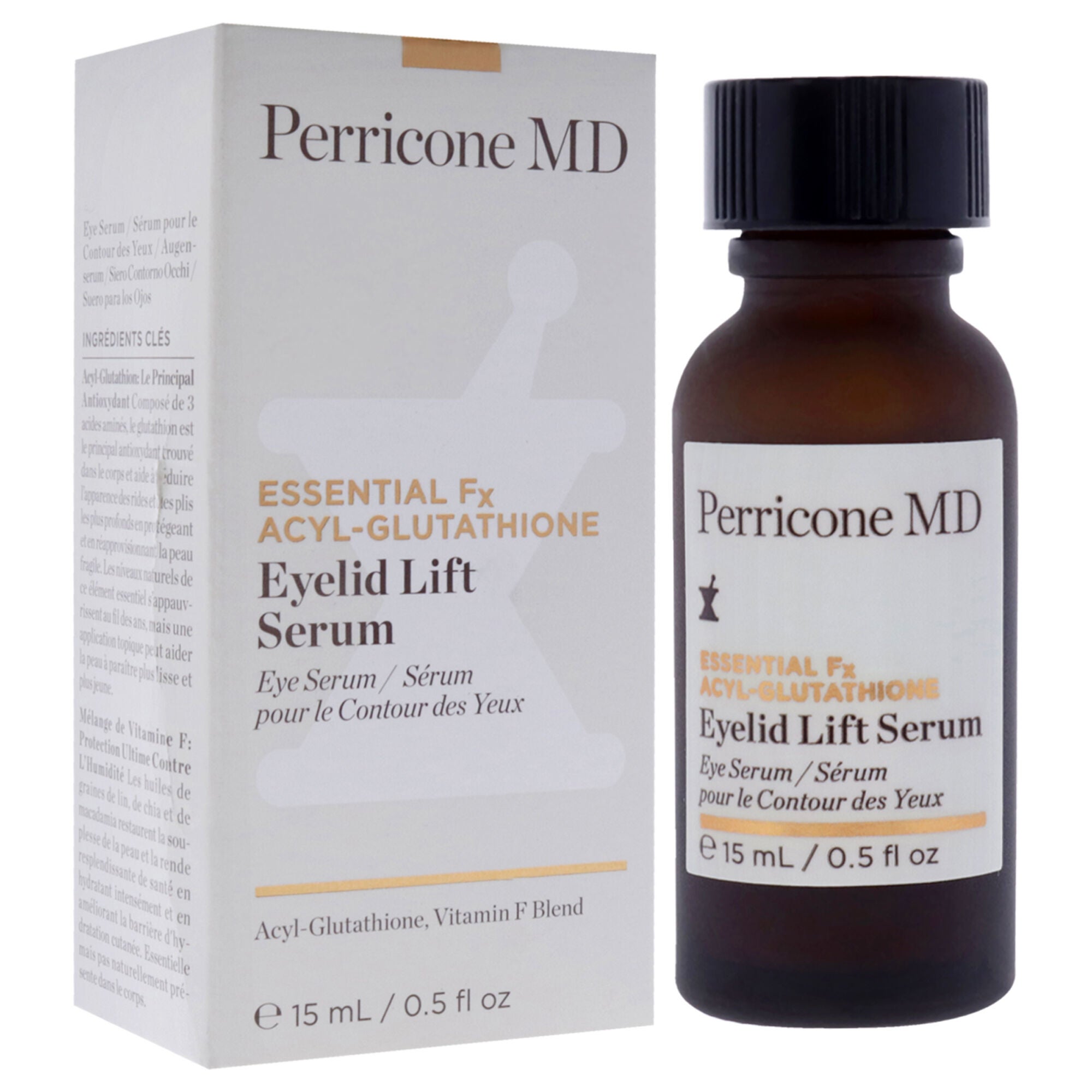 dr perricone acyl-glutathione eye lid serum MD Essential Fx Eyelid Deal Biomimetic Growth Factor Peptides ensure expressive contouring and definition Essential FX Acyl-Glutathione Eyelid Lift