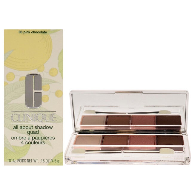 All About Shadow Quad - 06 Pink Chocolate by Clinique for Women - 0.16 oz Eye Shadow, See Description, hi-res image number 0