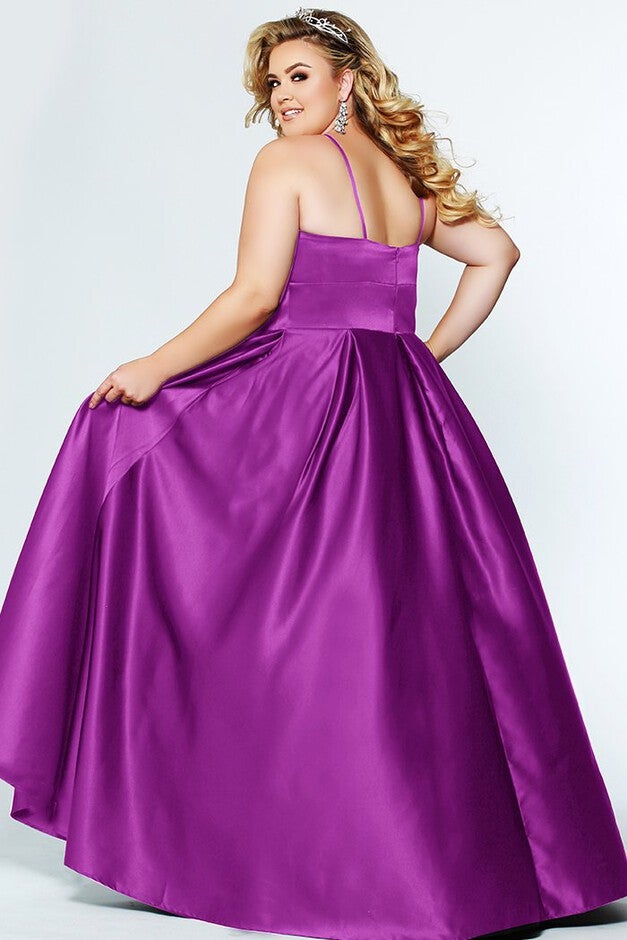 Neon Lights Plus Size Evening and Formal Dress with Pockets, , alternate image number 1