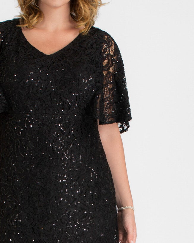 Celestial Cape Sleeve Gown, , alternate image number 3