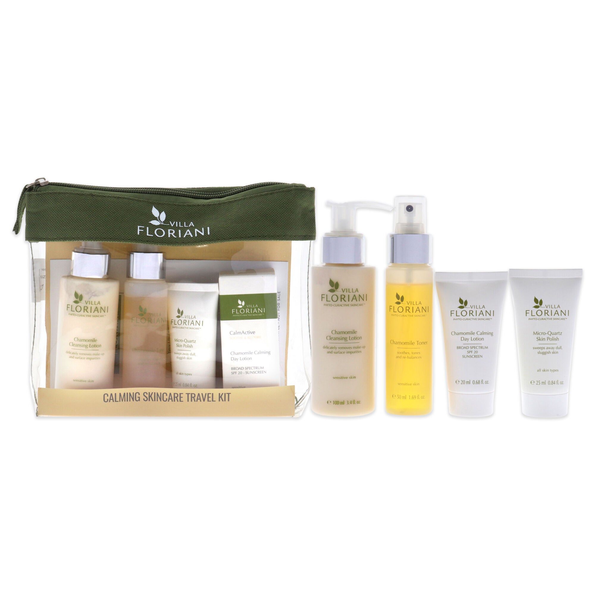 Calming Skincare Travel Kit by Villa Floriani for Women - 6 Pc Gift Set, , alternate image number 4