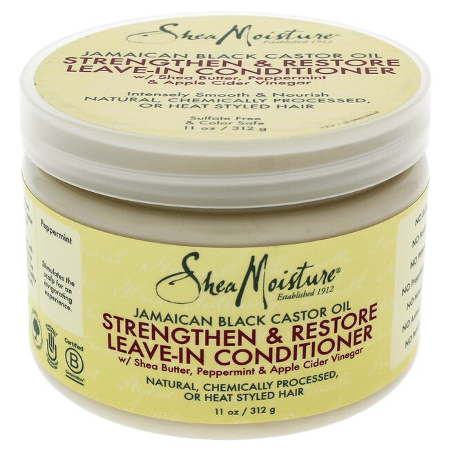 Jamaican Black Castor Oil Strengthen and Grow Leave-In Conditioner by Shea Moisture for Unisex - 11 oz Conditioner, , alternate image number null
