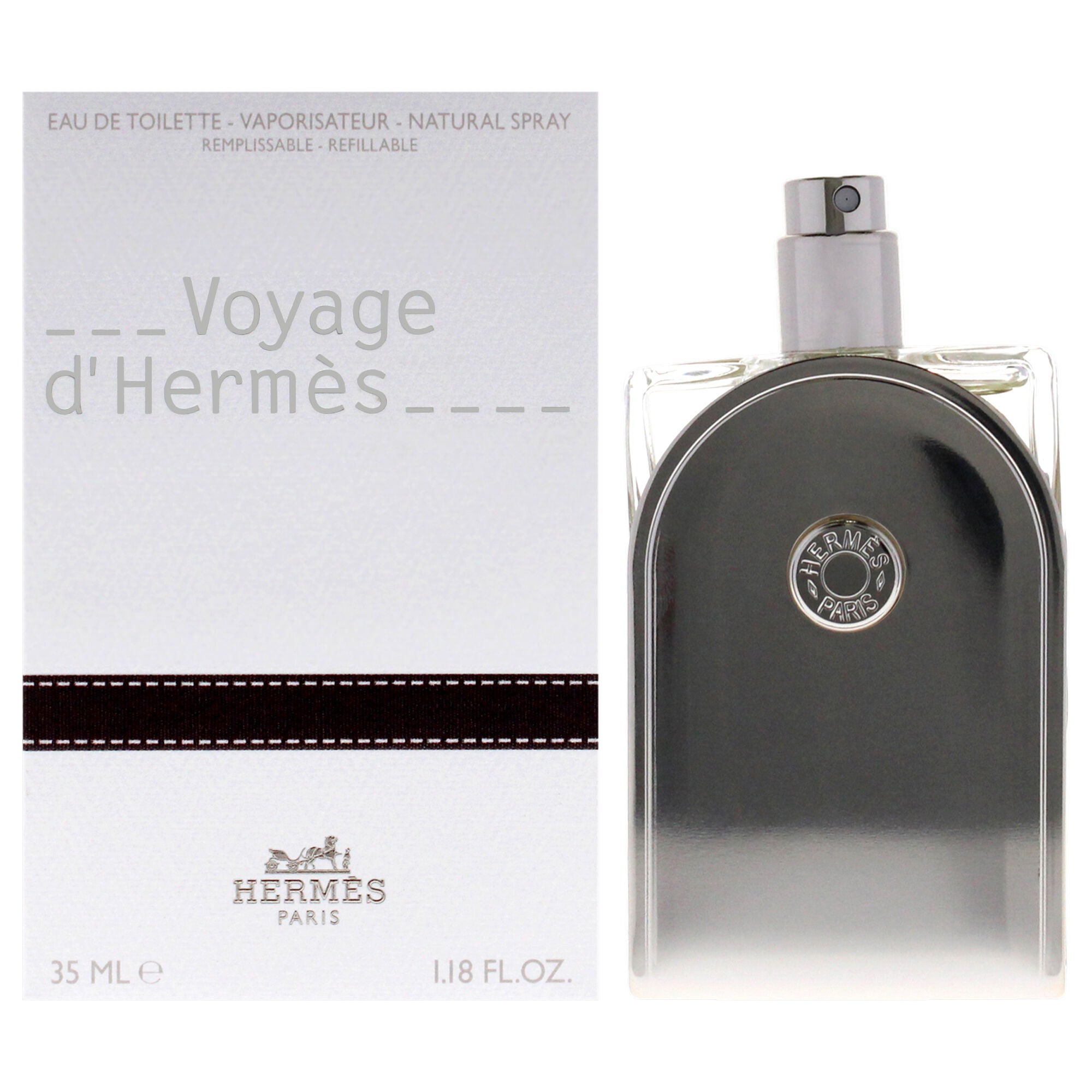 Voyage DHermes by Hermes for Unisex - 1.18 oz EDT Spray (Refillable), See Description, hi-res image number 0