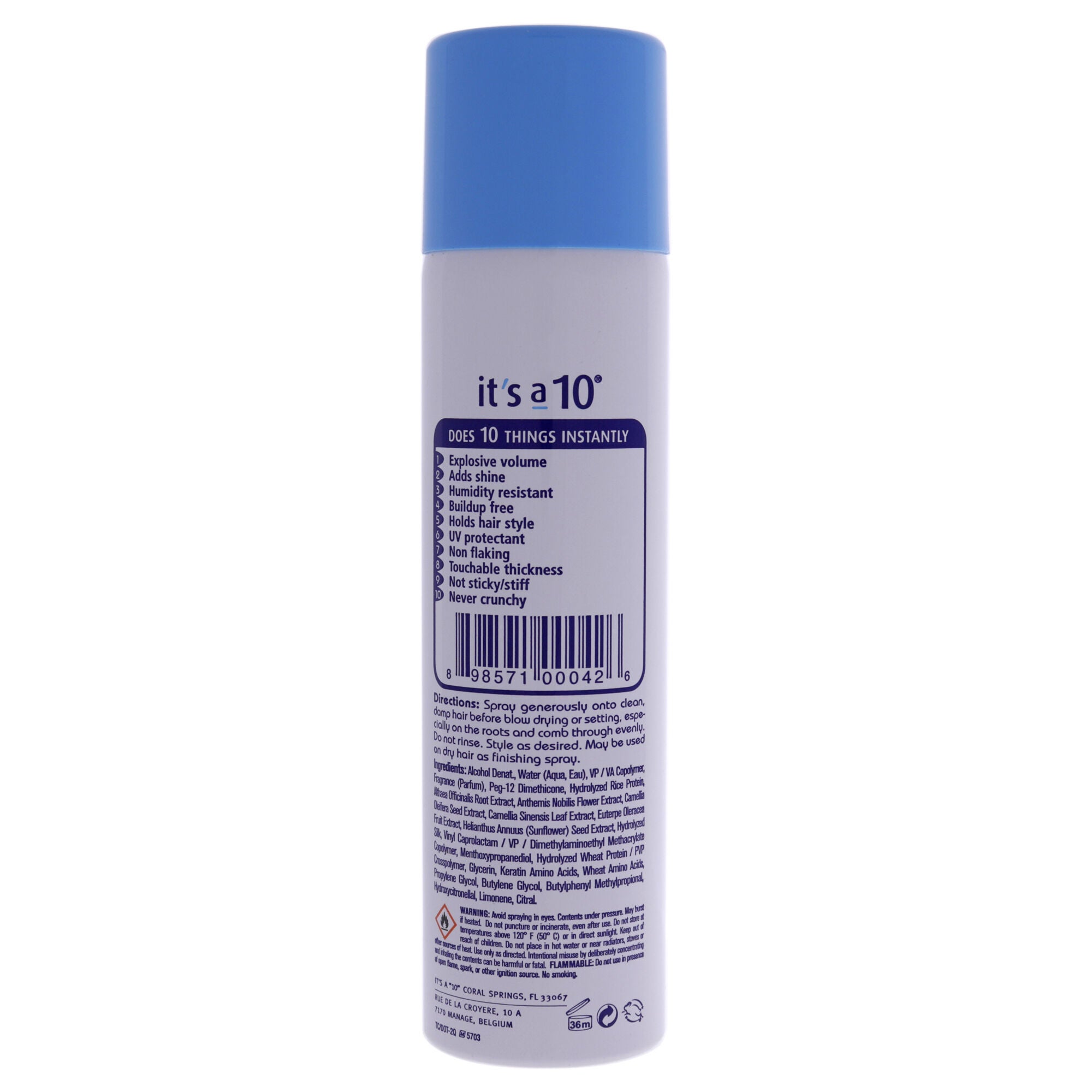 Miracle Blowdry Volumizer by Its A 10 for Unisex - 6 oz Hair Spray, See Description, alternate image number 2