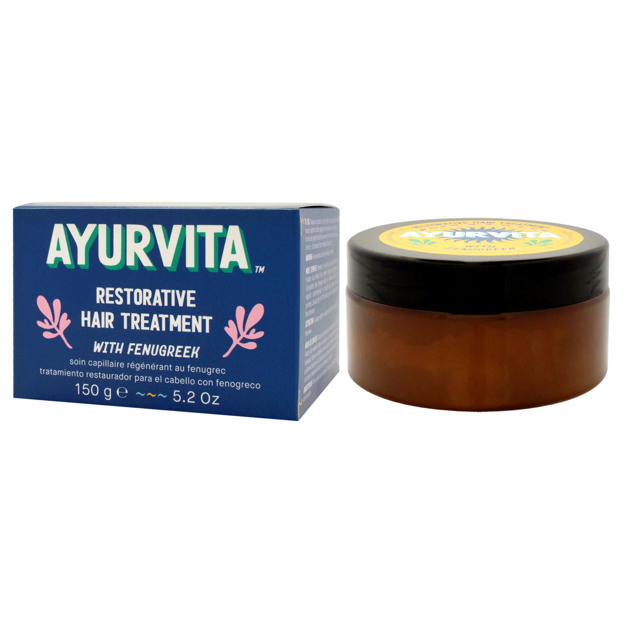 Restorative Hair Treatment With Fenugreek by AyurVita for Unisex - 5.2 oz Treatment, See Description, alternate image number 2