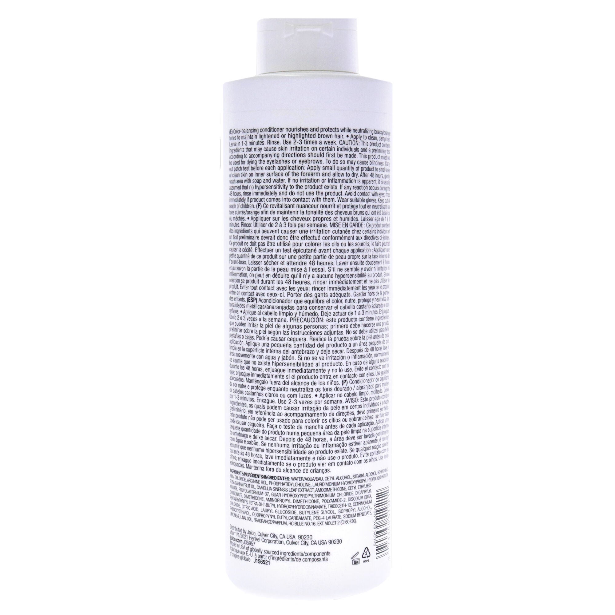 Color Balance Blue Conditioner by Joico for Unisex - 33.8 oz Conditioner, See Description, alternate image number 2