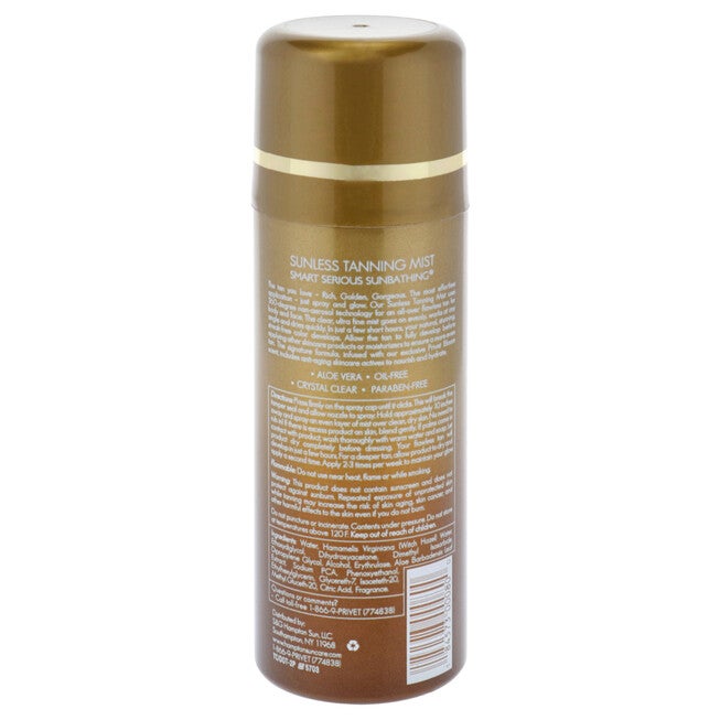 Sunless Tanning Mist by Hampton Sun for Unisex - 5 oz Sunscreen, See Description, alternate image number null