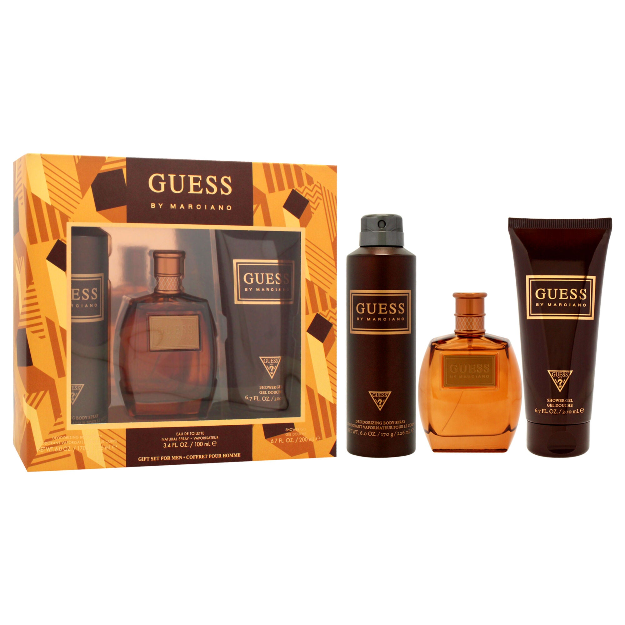 Guess by Marciano by Guess for Men - 3 Pc Gift Set 3.4oz EDT Spray, 6.7oz Shower Gel, 6.0oz Deodorizing Body Spray, See Description, alternate image number 2