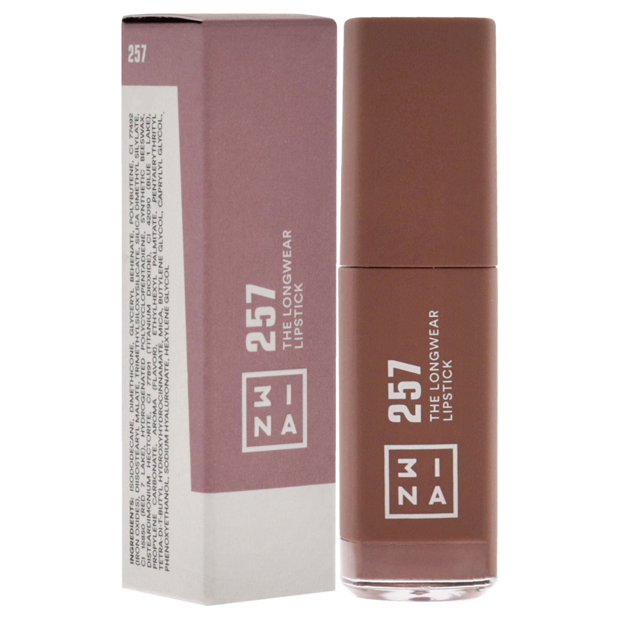The Longwear Lipstick - 257 Wine Red by 3INA for Women - 0.20 oz Lipstick, , alternate image number 6