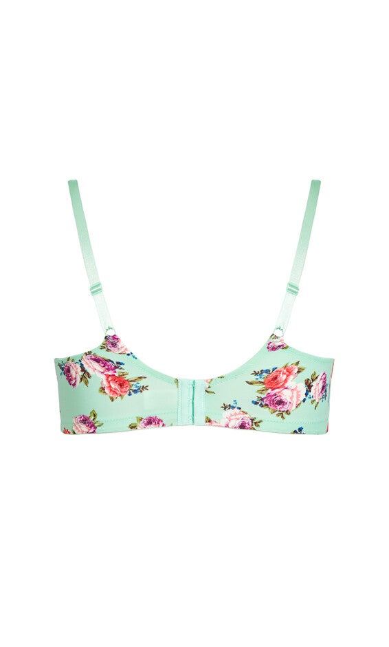 Fashion Soft Caress Bra - mint floral, , alternate image number null
