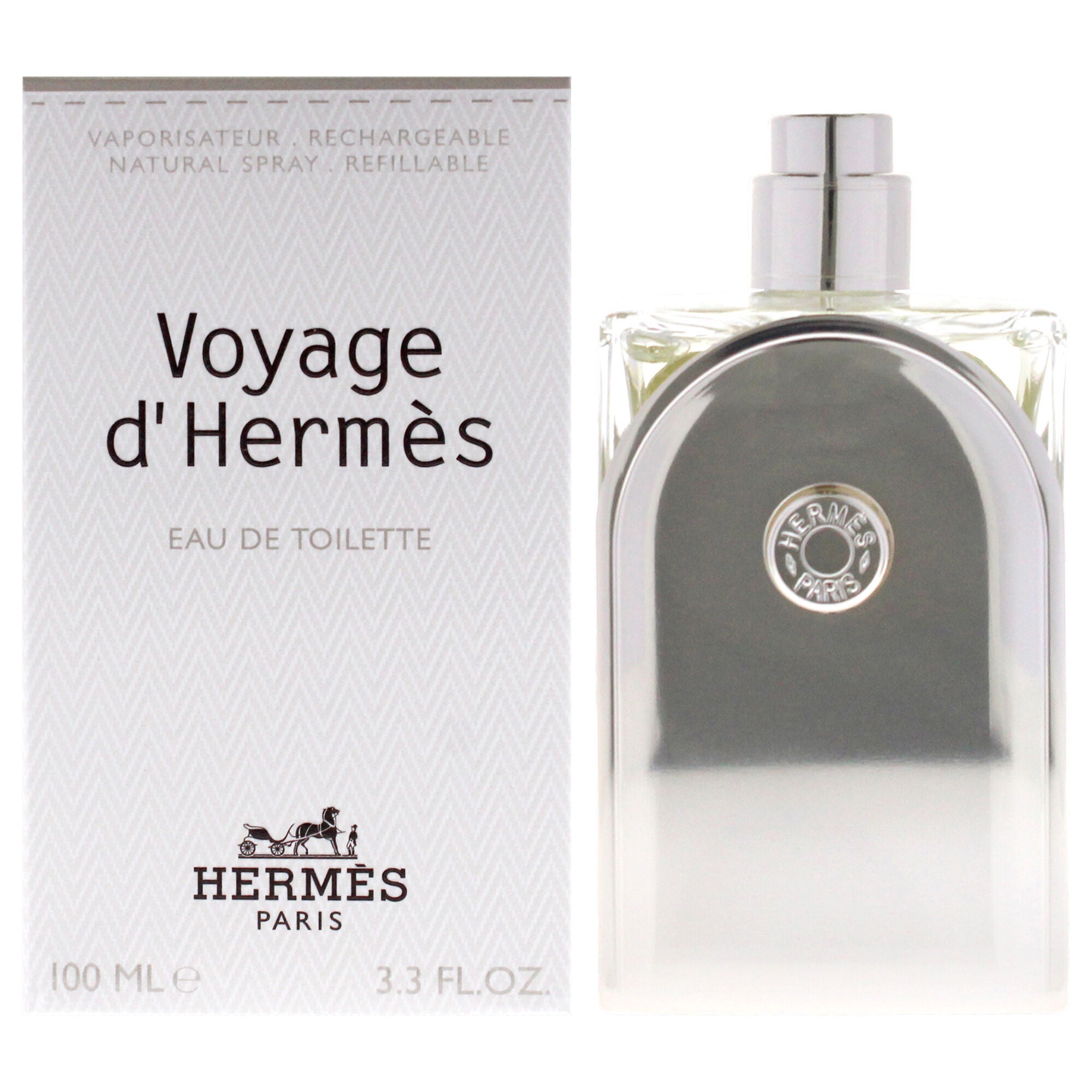 Voyage DHermes by Hermes for Unisex - 3.3 oz EDT Spray (Refillable), See Description, hi-res image number 0