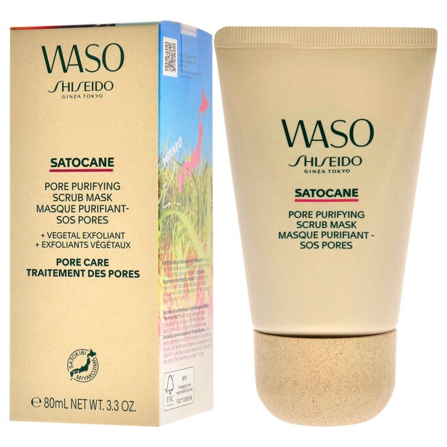 Waso Satocane Pore Purifying Scrub Mask by Shiseido for Women - 3.3 oz Mask, , alternate image number 8
