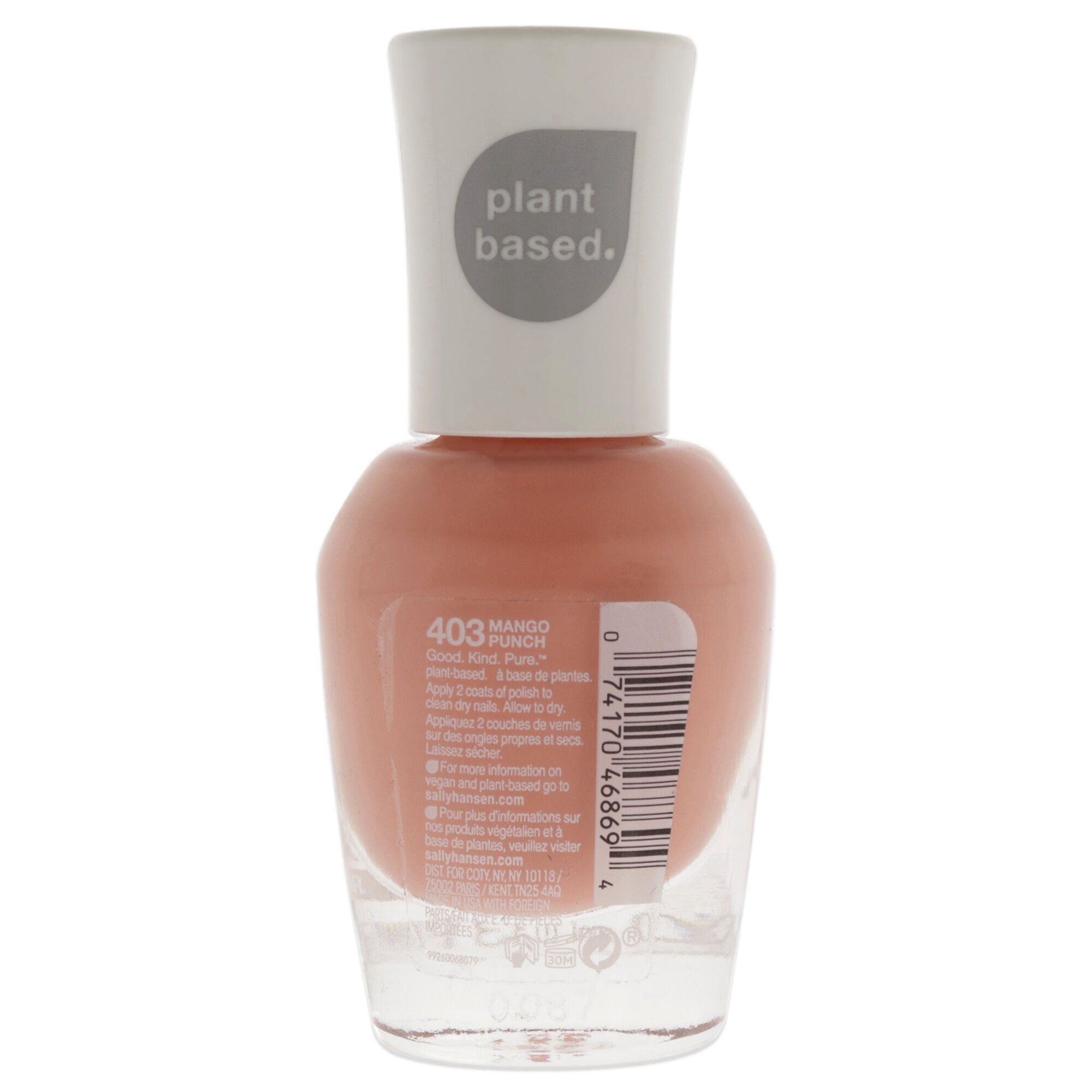 Good Kind Pure Vegan - Mango Punch by Sally Hansen for Women - 0.33 oz Nail Polish, See Description, alternate image number 1