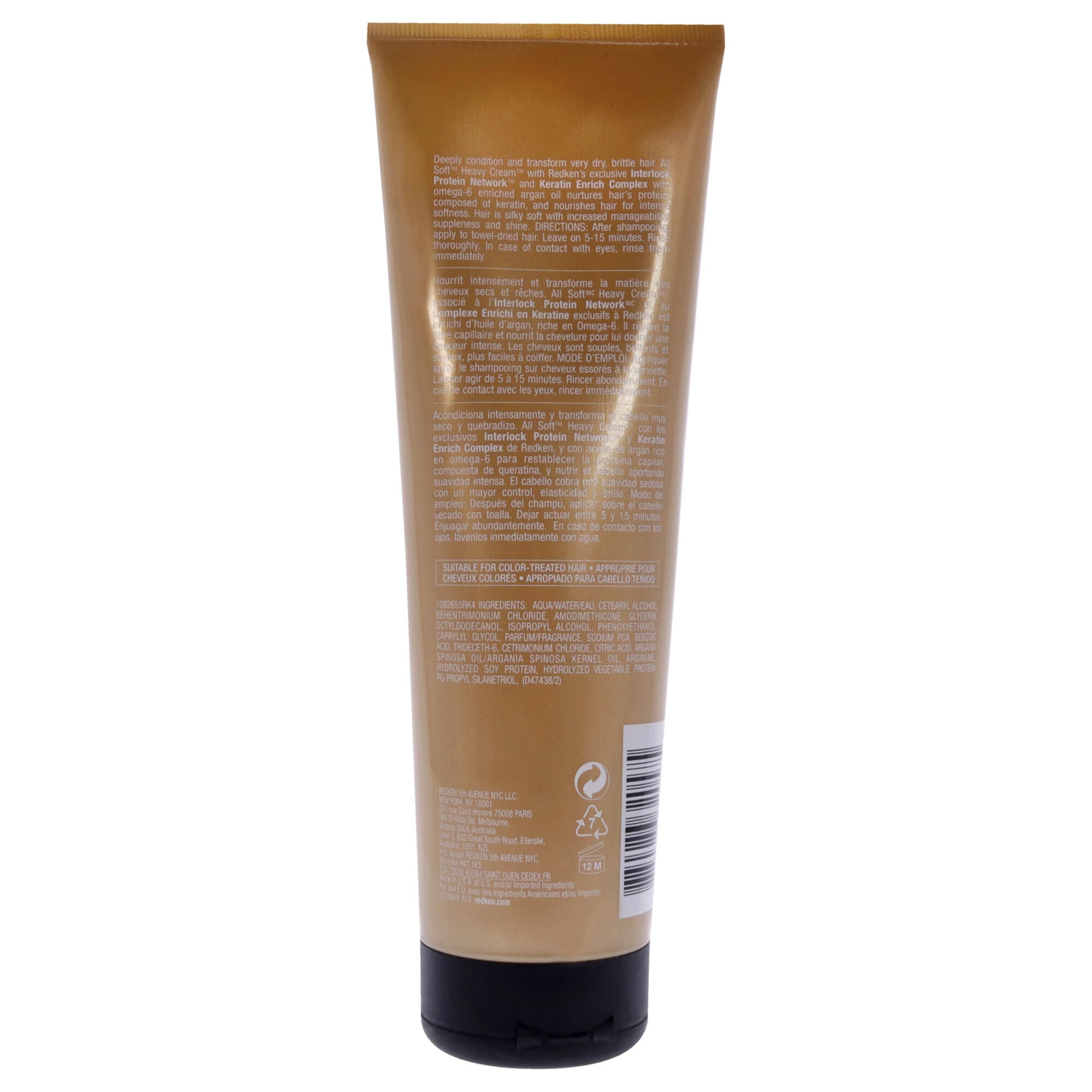 All Soft Heavy Cream by Redken for Unisex - 8.5 oz Cream, See Description, alternate image number 2