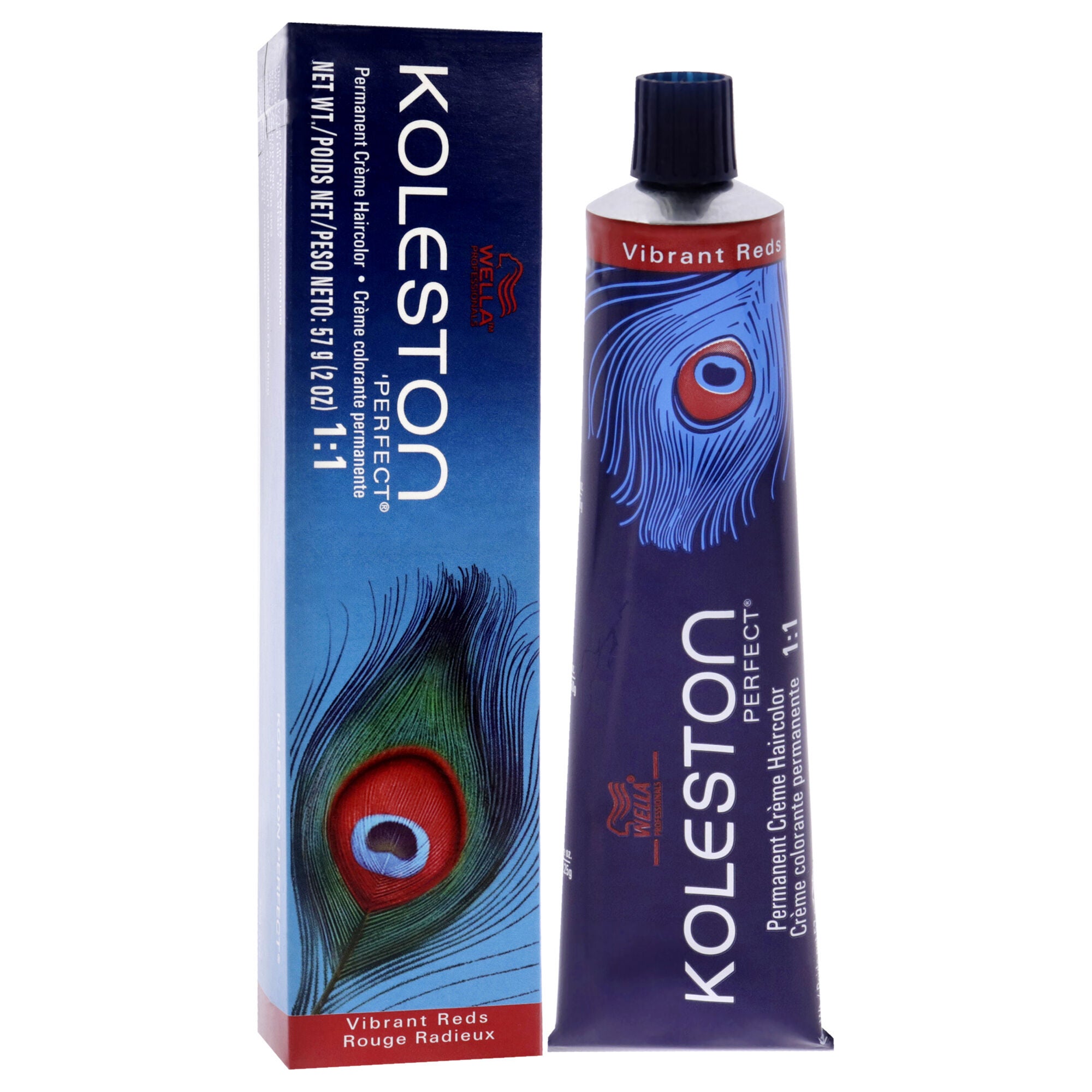 Koleston Perfect Permanent Creme Haircolor - 6-45 Dark Blonde-Red Violet by Wella for Unisex - 2 oz Hair Color, See Description, alternate image number 1