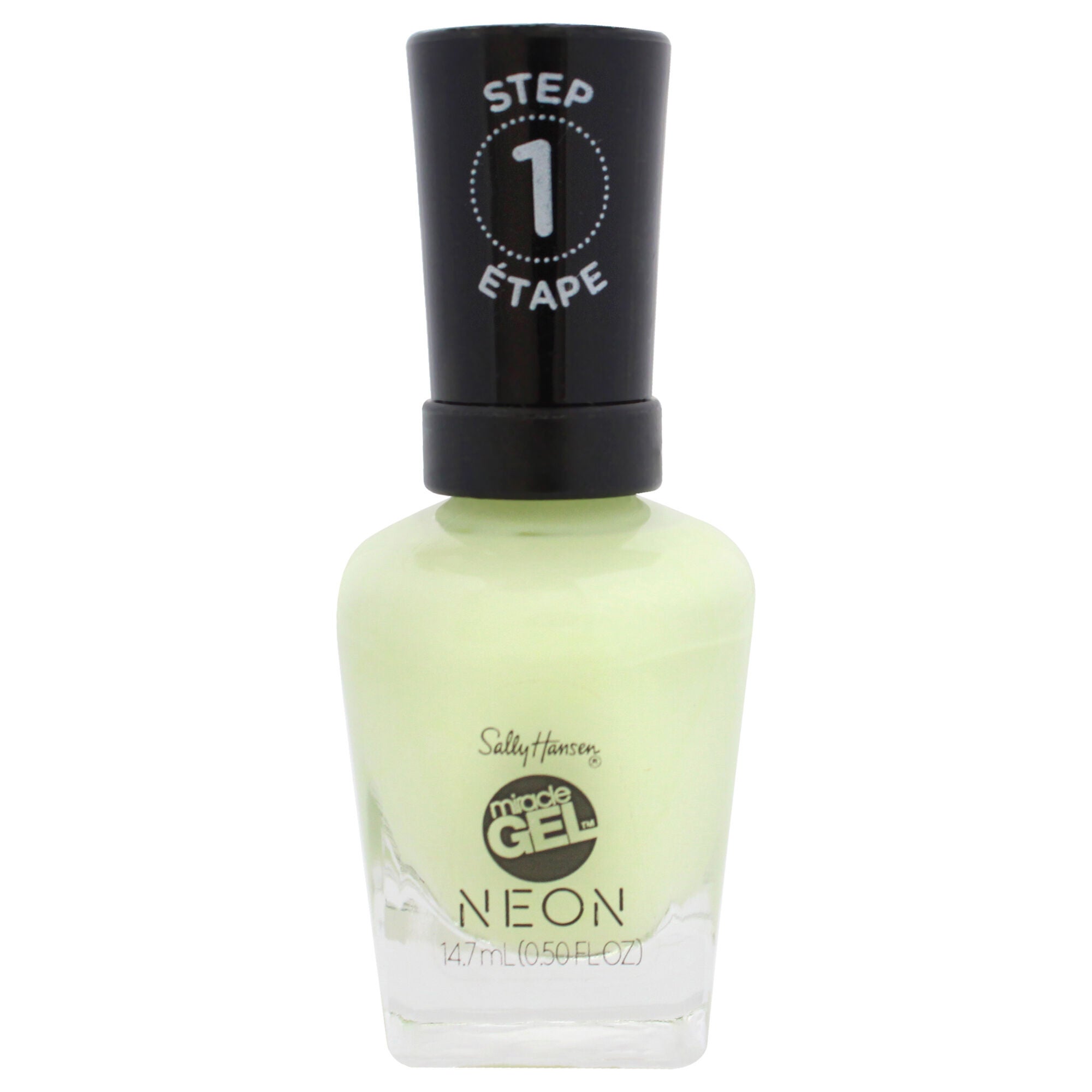 Miracle Gel Neon - 055 Lemon Chillo by Sally Hansen for Women - 0.5 oz Nail Polish, See Description, hi-res image number 0