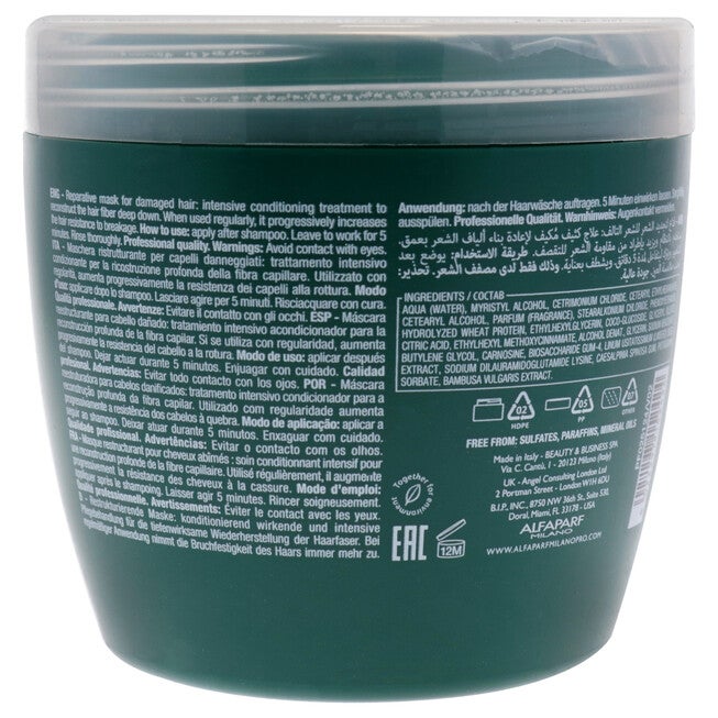 Semi Di Lino Reconstruction Reparative Mask by Alfaparf Milano for Unisex - 17.2 oz Masque, See Description, alternate image number 2