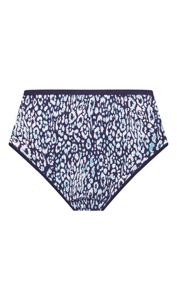 Microfiber Print Full Brief - navy, , alternate image number null