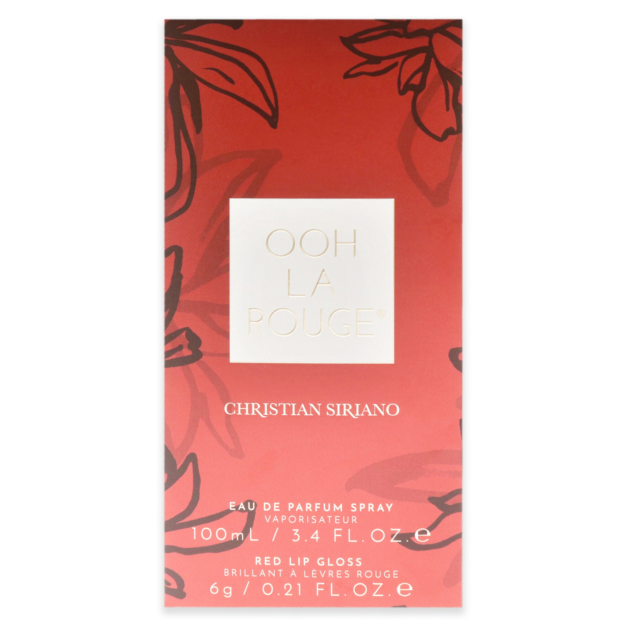 Ooh La Rouge by Christian Siriano for Women - 2 Pc Gift Set 3.4 oz EDP Spray, 0.21oz Red Lip Gloss, Clear, alternate image number 4