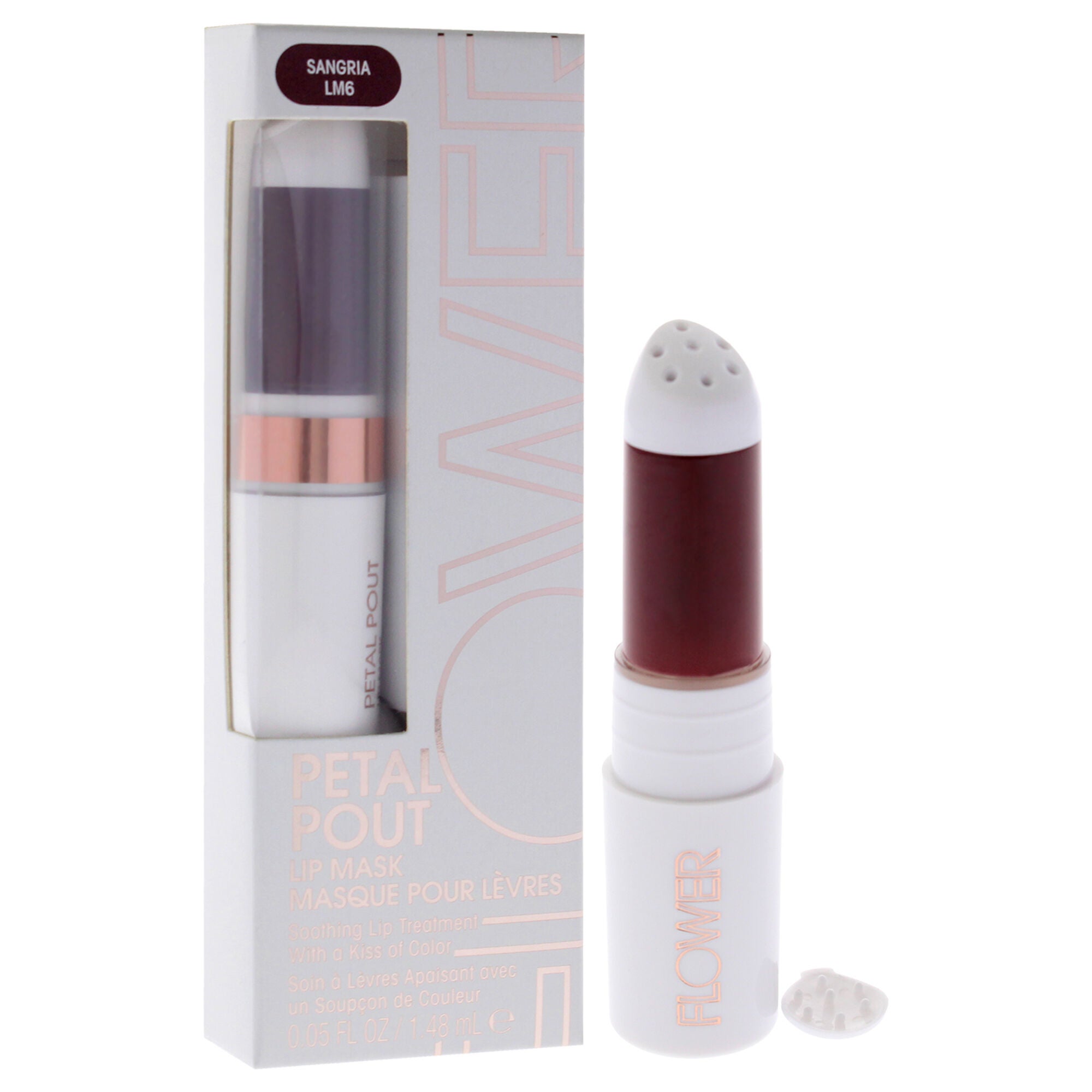 Petal Pout Lip Mask - LM6 Sangria by Flower Beauty for Women - 0.05 oz Lip Mask, See Description, alternate image number 2