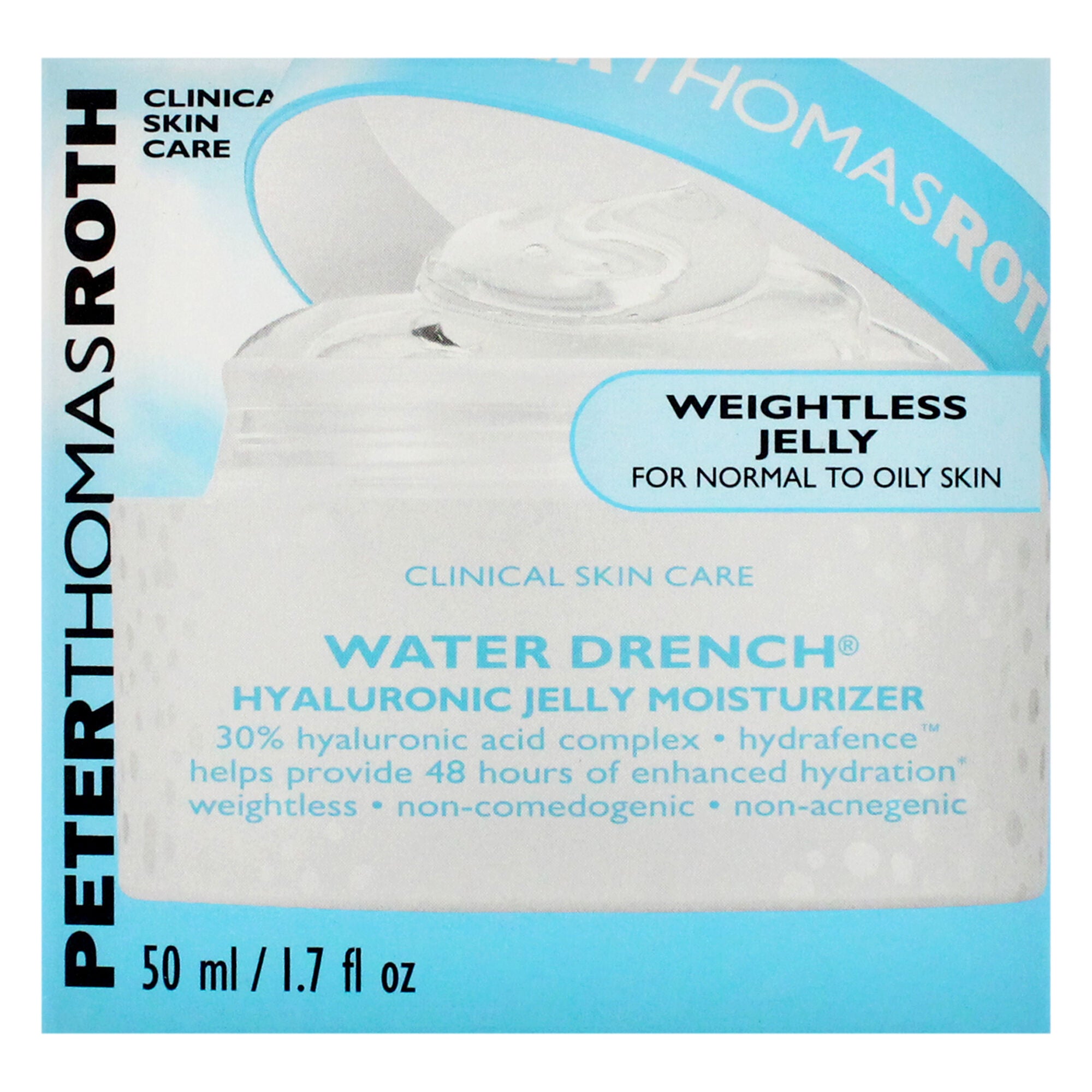 Water Drench Hyaluronic Jelly Moisturizer by Peter Thomas Roth for Women - 1.7 oz Moisturizer, White, alternate image number 4
