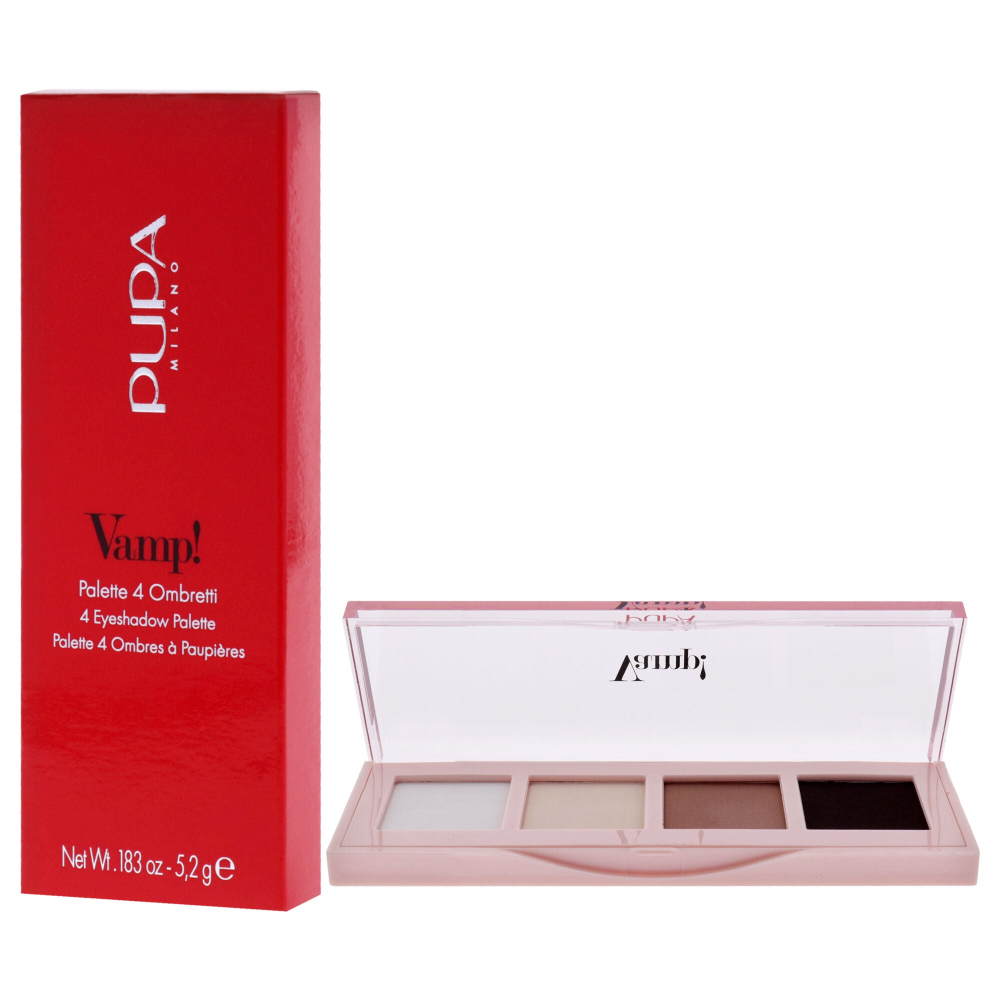 Vamp! 4 Eyeshadow Palette - 001 Natural Matt by Pupa Milano for Women - 0.183 oz Eye Shadow, , alternate image number 6