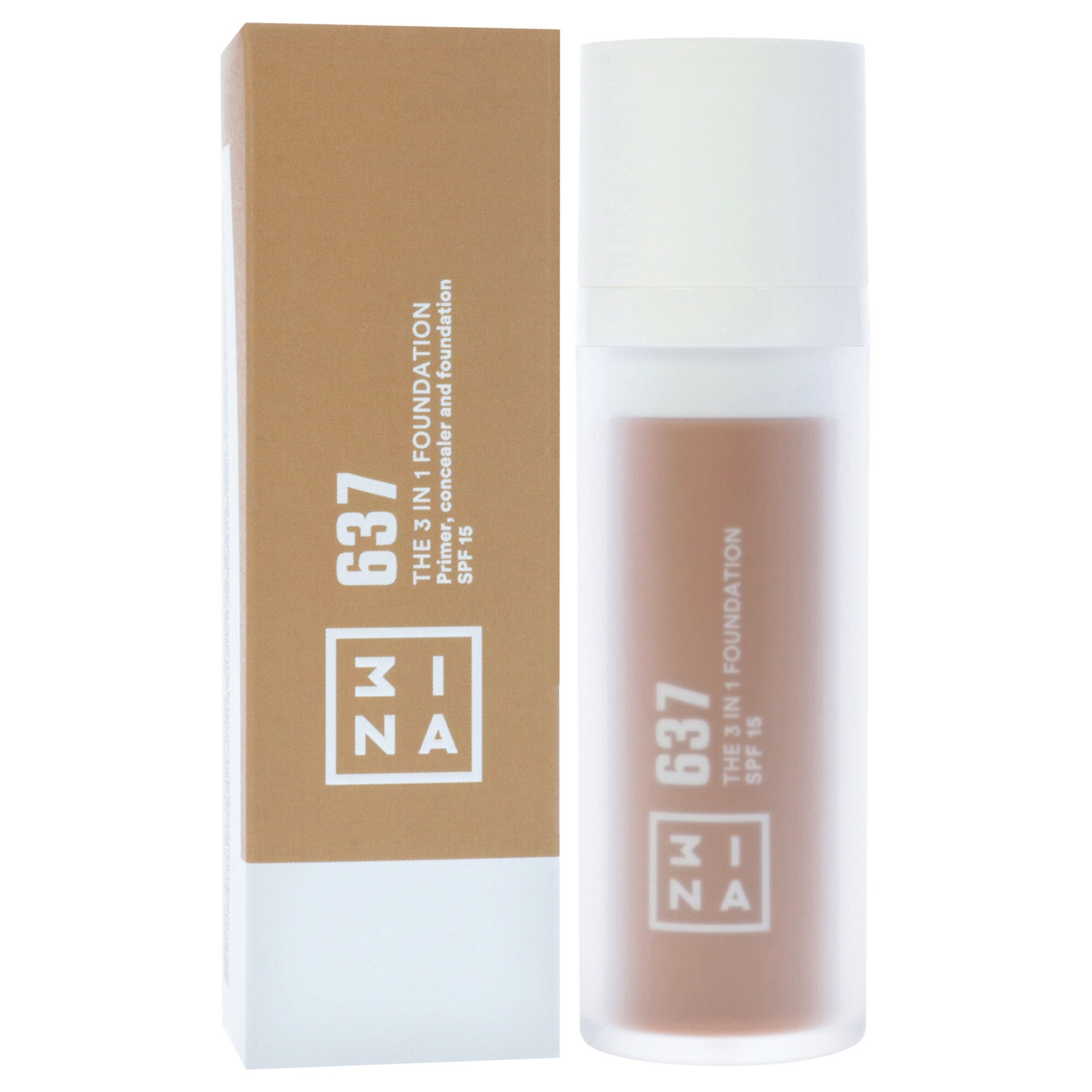 The 3-In-1 Foundation SPF 15 - 637 by 3INA for Women - 1.01 oz Foundation, See Description, alternate image number 1