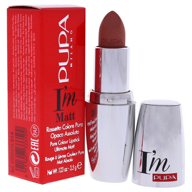 I Am Matt Pure Colour Lipstick - 014 Peachy Nude by Pupa Milano for Women - 0.123 oz Lipstick, NA, alternate image number null