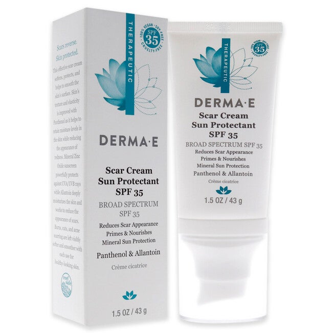 Scar Cream Sun Protectant SPF 35 by Derma-E for Unisex - 1.5 oz Sunscreen, , alternate image number null