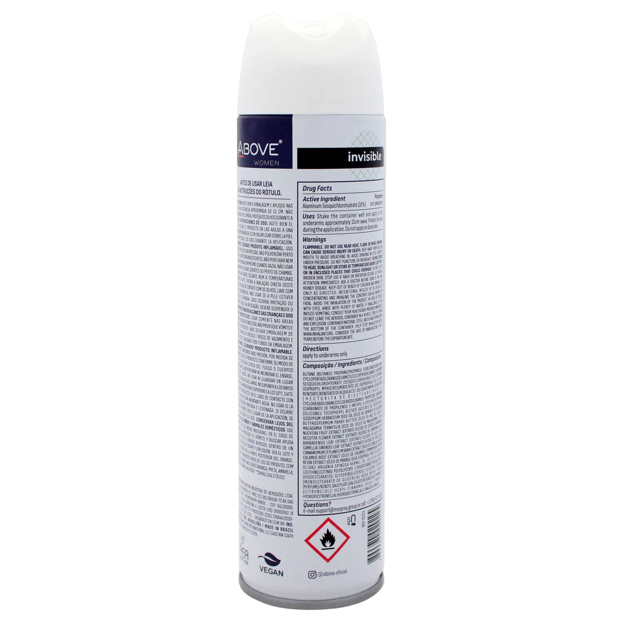 48 Hours Antiperspirant Deodorant - Invisible by Above for Women - 3.17 oz Deodorant Spray, See Description, alternate image number 3
