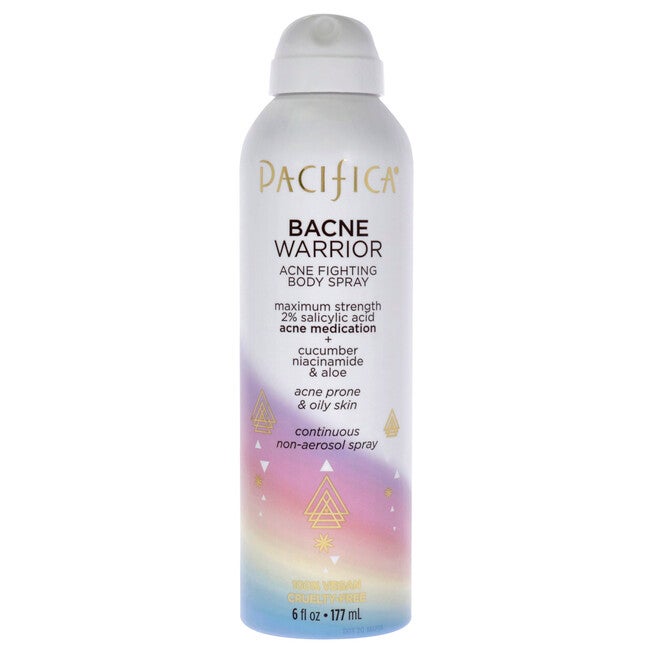 Bacne Warrior Acne Fighting Body Spray by Pacifica for Women - 6 oz Body Spray, See Description, hi-res image number 0