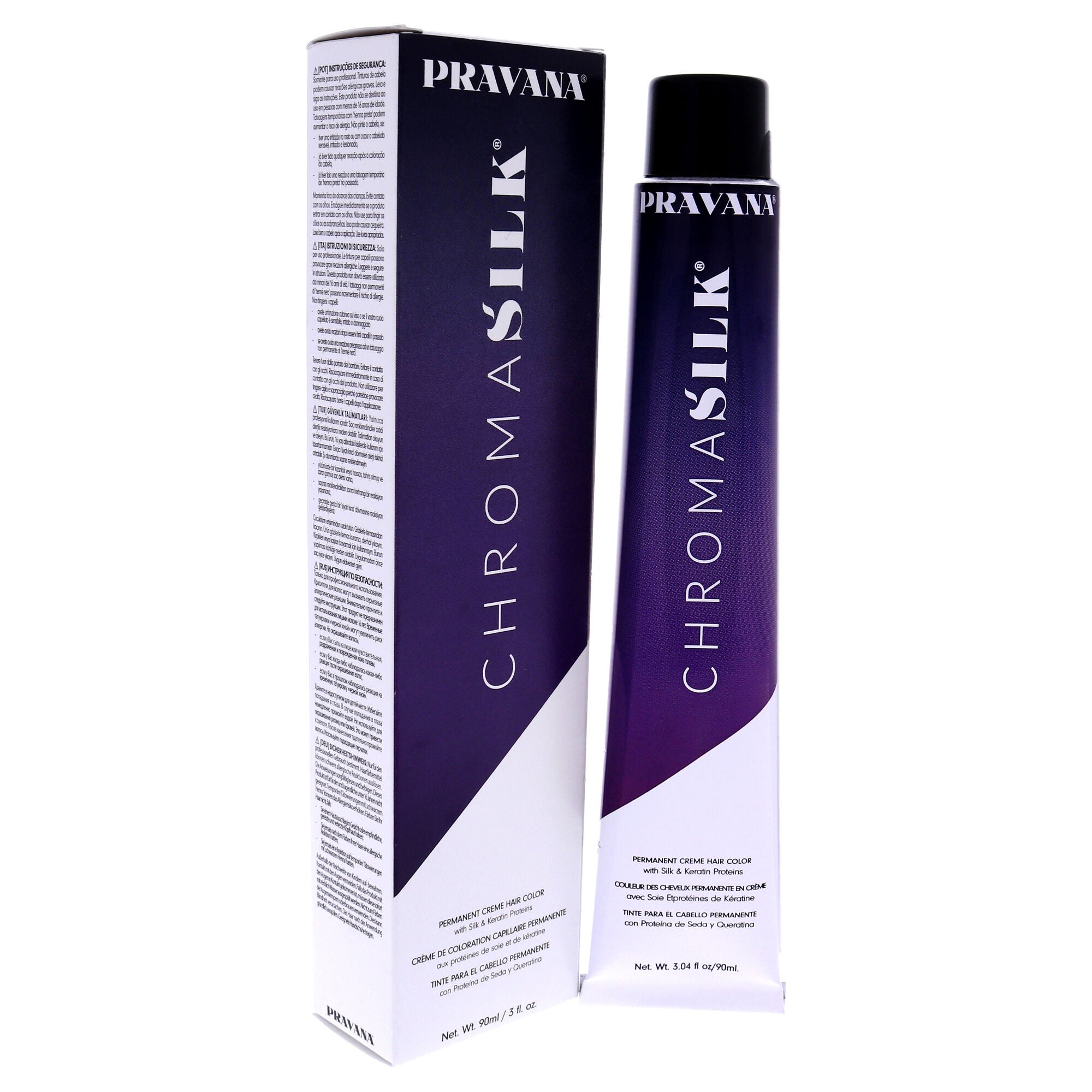 ChromaSilk Creme Hair Color - 6.5 Dark Mahogany Blonde by Pravana for Unisex - 3 oz Hair Color, See Description, alternate image number 1
