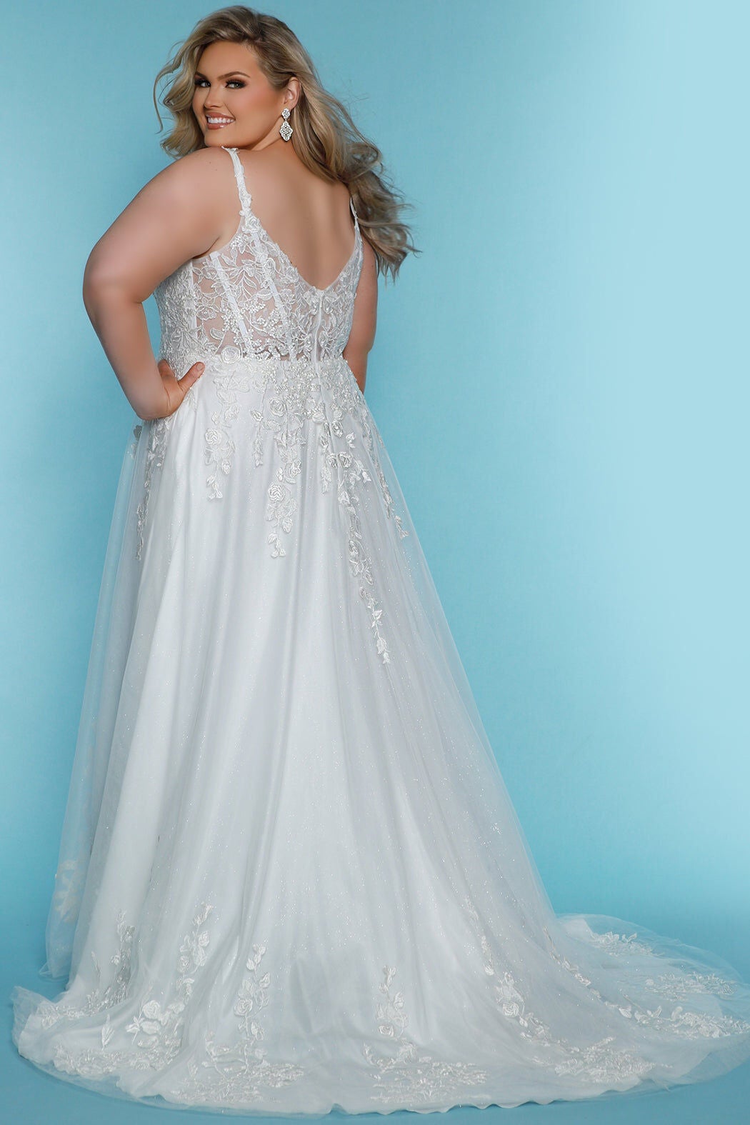 DANIELLA WEDDING DRESS, Ivory / Ivory, alternate image number 1